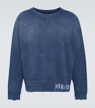 Felpa in jersey di cotone con stampa | Maison Margiela