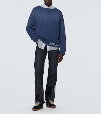 Felpa in jersey di cotone con stampa | Maison Margiela