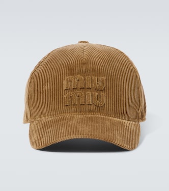 Cappello da baseball in velluto a coste | Miu Miu