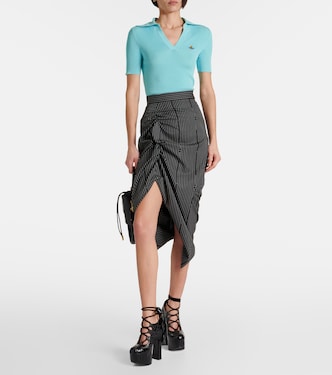 Polo Marina in maglia a coste di cotone | Vivienne Westwood