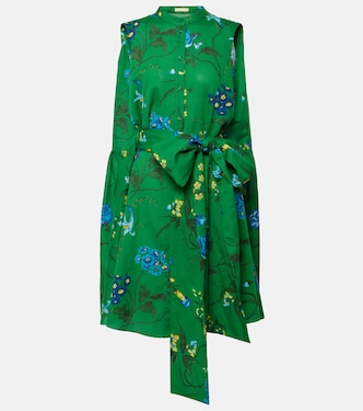 Cotton and linen minidress | Erdem