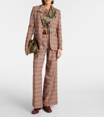 Checked high-rise wide-leg pants | Etro