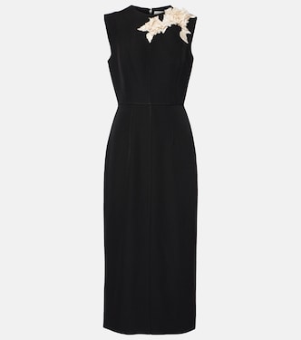 Vestido midi de lana asimétrico | Erdem