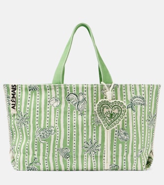Borsa Lula Large in canvas con stampa | Alémais