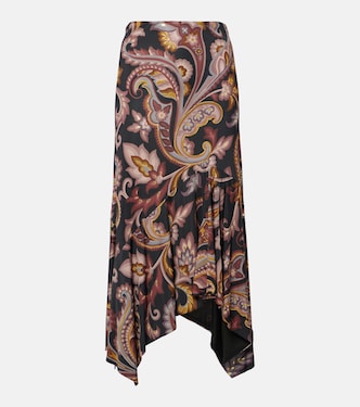 Falda larga de jersey con paisley | Etro
