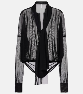 Oversize-Body aus Mesh | Norma Kamali