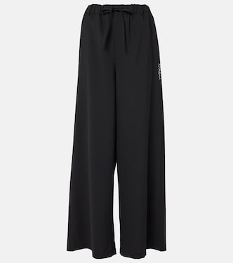 High-rise gingham wide-leg pants | Marni