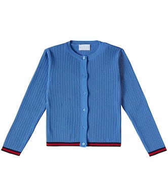 Web Stripe knitted cardigan | Gucci Kids