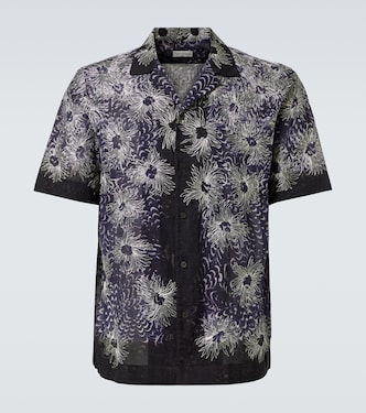 Embroidered cotton bowling shirt | Dries Van Noten