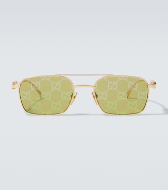 Gafas de sol rectangulares con GG | Gucci