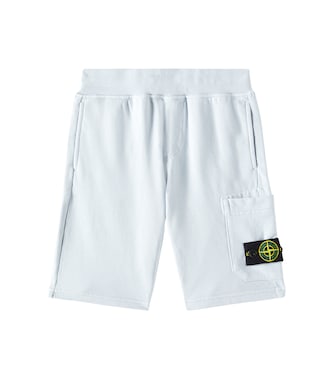 Compass cotton shorts | Stone Island Junior