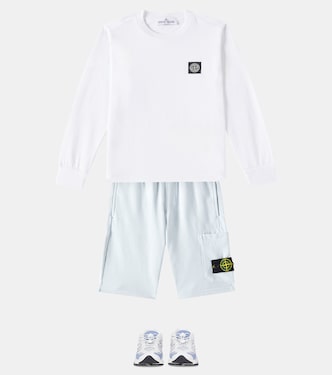 Shorts Compass in cotone | Stone Island Junior