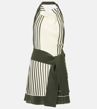 Leilana striped silk minidress | SIR