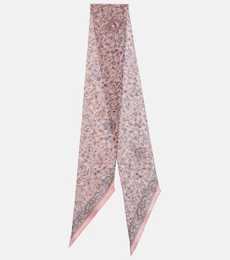 Paisley silk charmeuse scarf | Chloé