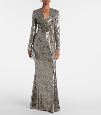 Robe longue à sequins | Elie Saab