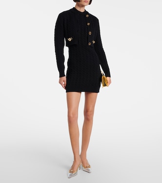 Cable-knit wool and cashmere cardigan | Patou