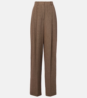 Linen wide-leg pants  | Loro Piana