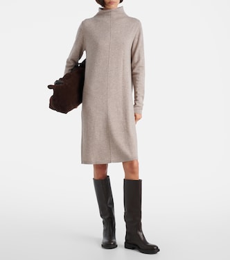 Knitted wool and cashmere midi dress | Jardin des Orangers