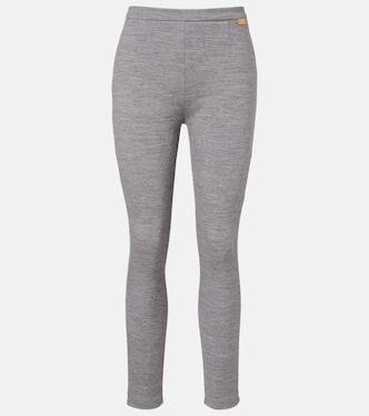 Wool and cotton-blend leggings | Balmain