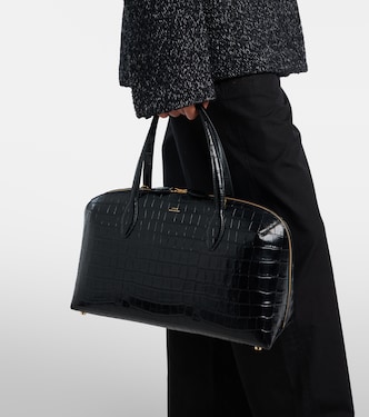 Lounge Medium croc-effect leather tote bag | Toteme