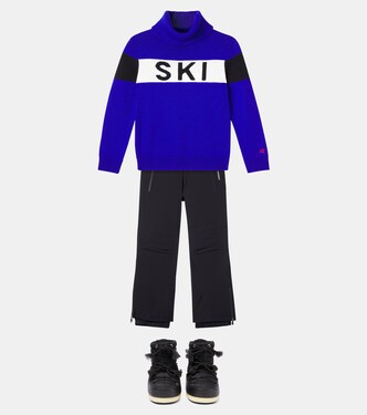 Intarsia wool turtleneck sweater | Perfect Moment Kids