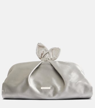 Clutch Bow Tie Small in velluto | Aquazzura