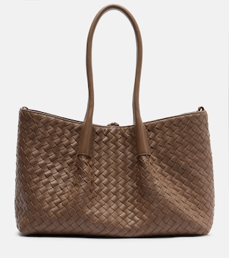 Pinacoteca Intrecciato leather tote bag | Bottega Veneta