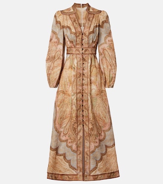 Wanderlust printed linen shirt dress | Zimmermann
