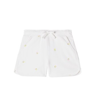 Shorts de jersey de algodón bordados | Bonpoint