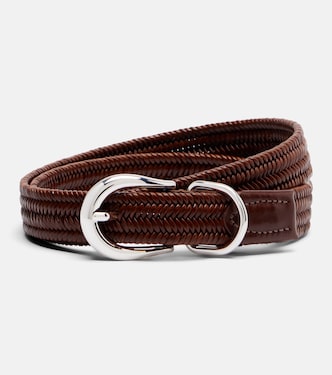 Loom braided leather belt | Déhanche