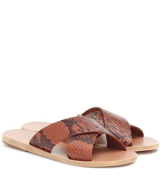 Sandali Thais in pelle stampata | Ancient Greek Sandals