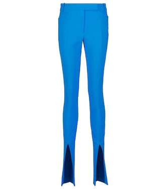 Freja high-rise techno crêpe pants | The Attico