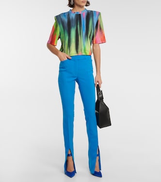 Freja high-rise techno crêpe pants | The Attico