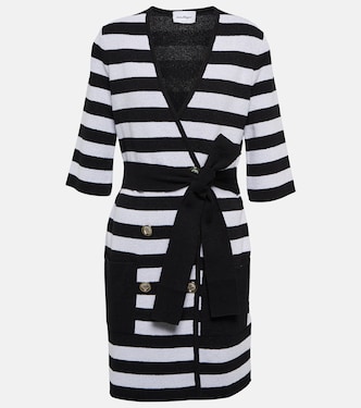 Striped wrap minidress | Ferragamo