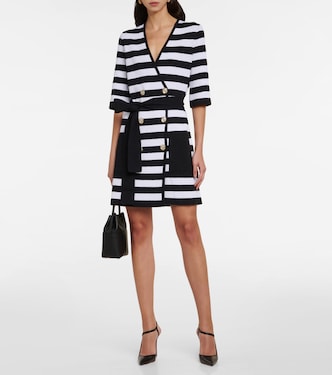 Striped wrap minidress | Ferragamo