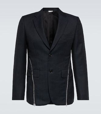Blazer de lana con cremalleras de adorno | Comme des Garçons Homme Deux