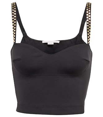 Embellished scuba crop top | Stella McCartney