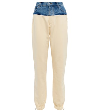 Pantalones en jersey de algodón y denim | Amiri