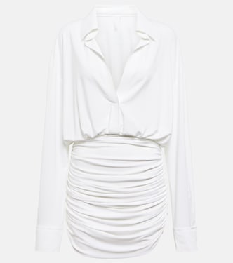 Ruched shirt dress | Norma Kamali
