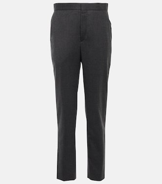 Straight wool flannel pants | Wardrobe.NYC