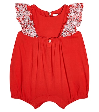 Bébé – Combi-short en coton à broderies anglaises | Tartine et Chocolat