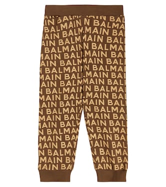 Pantalones deportivos de algodón | Balmain Kids