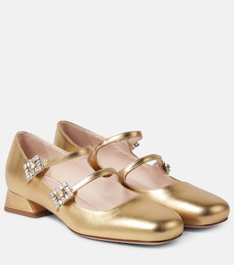Très Vivier metallic leather Mary Jane pumps | Roger Vivier
