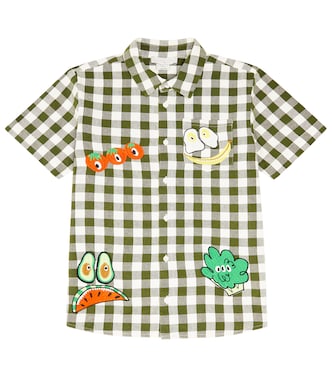 Camicia in cotone a quadri | Stella McCartney Kids