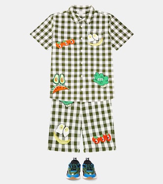 Camicia in cotone a quadri | Stella McCartney Kids