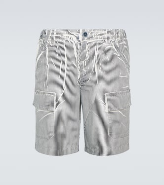 Shorts Stuttur de algodón a rayas | Ranra