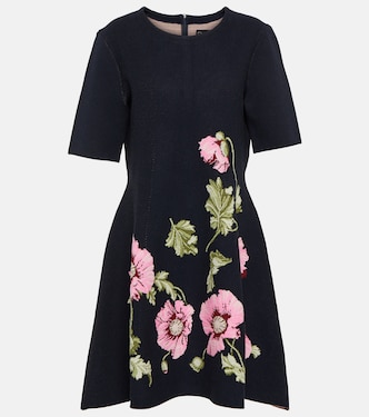 Vestido corto Poppy en jacquard | Oscar de la Renta