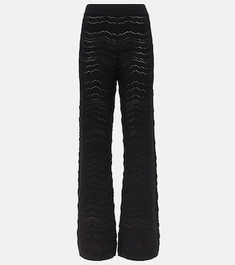 Zig Zag semi-sheer straight pants | Missoni