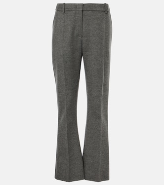 Pantaloni flared in mohair e lana | Valentino