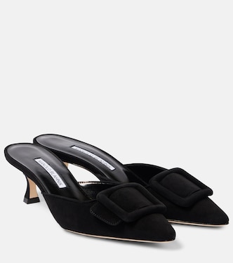 Mules Maysale 50 aus Veloursleder | Manolo Blahnik